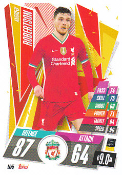 Andrew Robertson Liverpool 2020/21 Topps Match Attax CL #LIV05